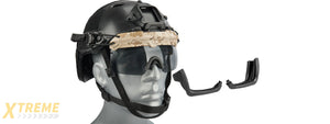 Lancer Tactical Helmet Safety Goggles [Smoke Lens] (AOR1)