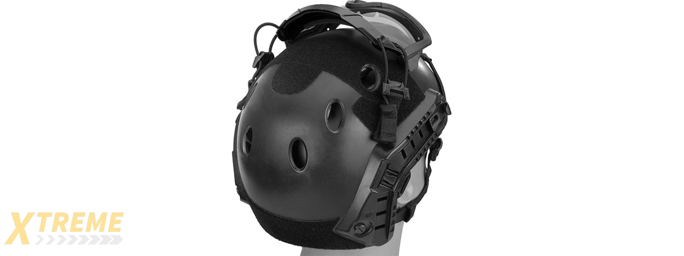 Lancer Tactical Helmet Safety Goggles [Smoke Lens] (BLACK)