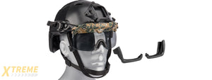 Lancer Tactical Helmet Safety Goggles [Smoke Lens] (DIGITAL WOODLAND)