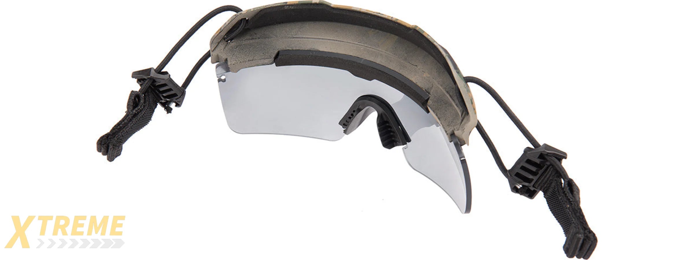 Lancer Tactical Helmet Safety Goggles [Smoke Lens] (DIGITAL WOODLAND)