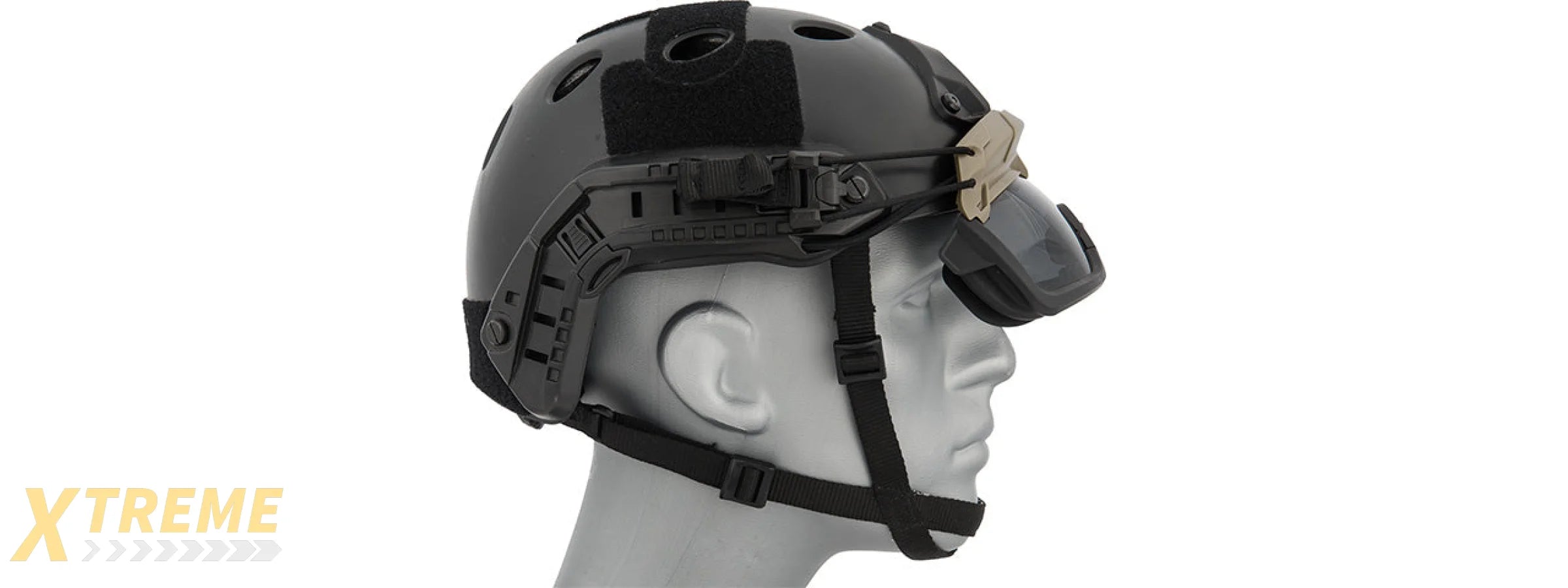 Lancer Tactical Helmet Safety Goggles [Smoke Lens] (FOLIAGE)