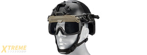 Lancer Tactical Helmet Safety Goggles [Smoke Lens] (FOLIAGE)