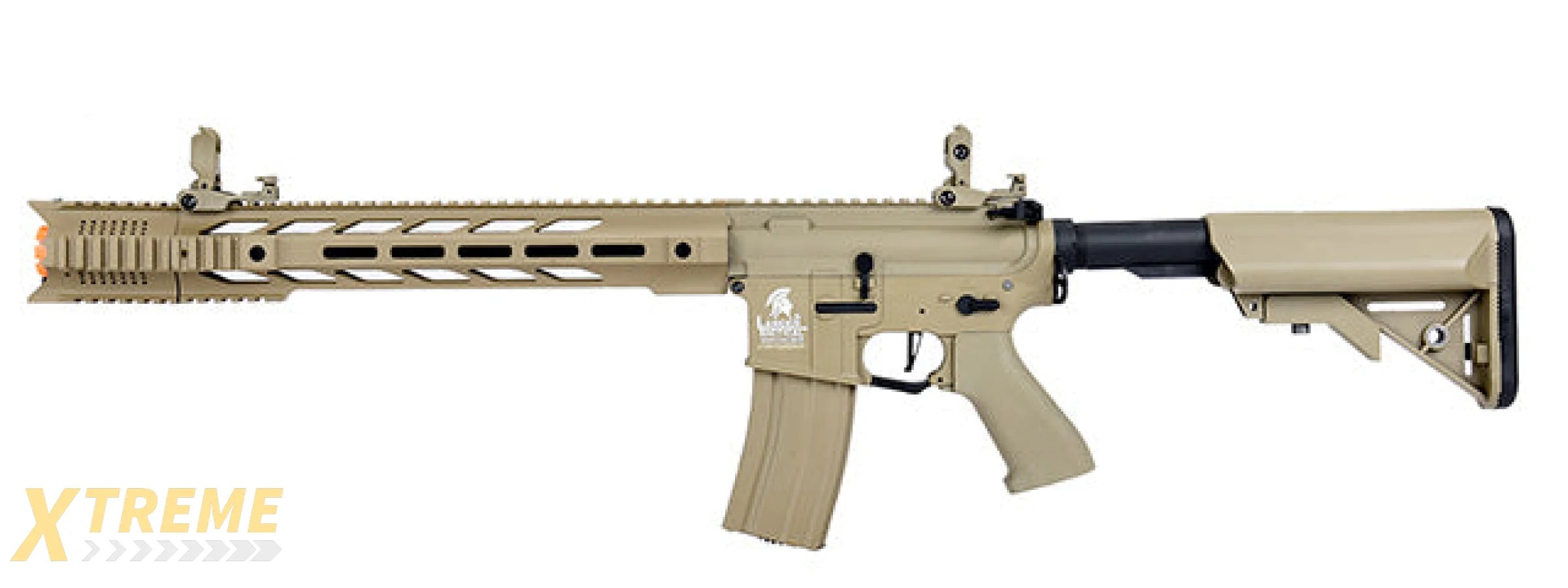 Lancer Tactical Hybrid Gen 2 SPR Interceptor Airsoft AEG Rifle (Color: Tan)