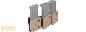 Lancer Tactical IPSC Open Class Competition Triple Magazine Pouch (TAN)