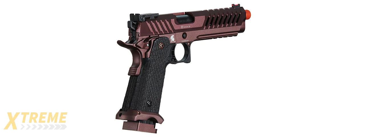 Lancer Tactical Knightshade Hi-Capa Gas Blowback Airsoft Pistol (Color: Black & Bronze)