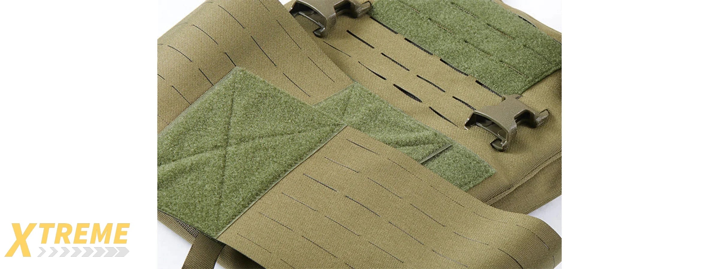 Lancer Tactical Laser Cut MOLLE Plate Carrier - (OD Green)