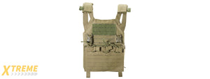 Lancer Tactical Laser Cut MOLLE Plate Carrier - (OD Green)