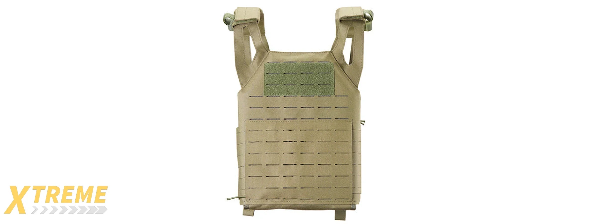 Lancer Tactical Laser Cut MOLLE Plate Carrier - (OD Green)