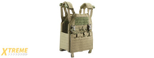 Lancer Tactical Laser Cut MOLLE Plate Carrier - (OD Green)
