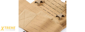 Lancer Tactical Laser Cut MOLLE Plate Carrier - (Tan)