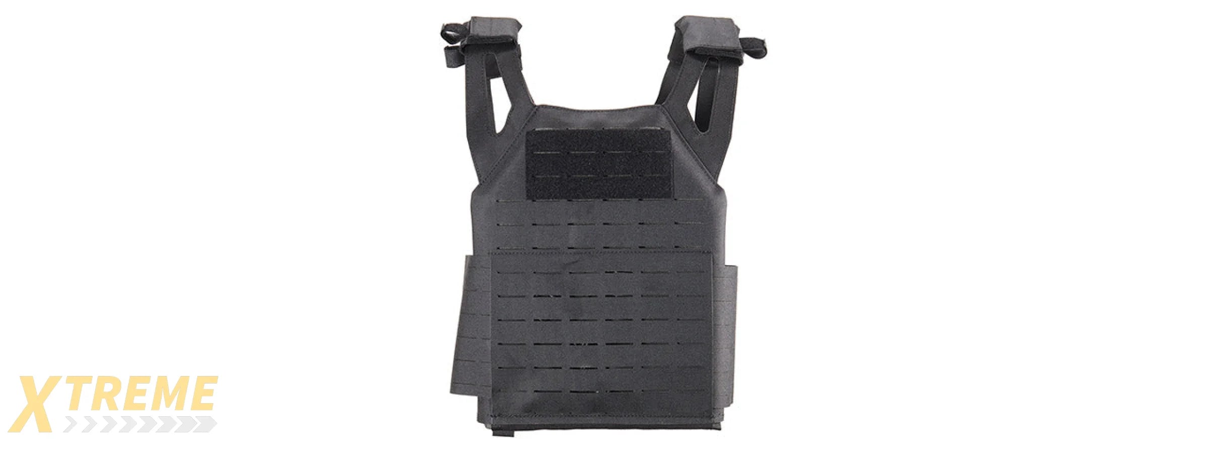 Lancer Tactical Laser Cut MOLLE Plate Carrier - (Black)