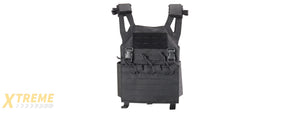 Lancer Tactical Laser Cut MOLLE Plate Carrier - (Black)