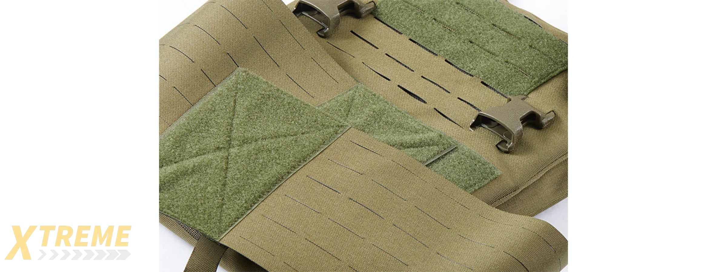 Lancer Tactical Laser Cut MOLLE Plate Carrier - (OD Green)