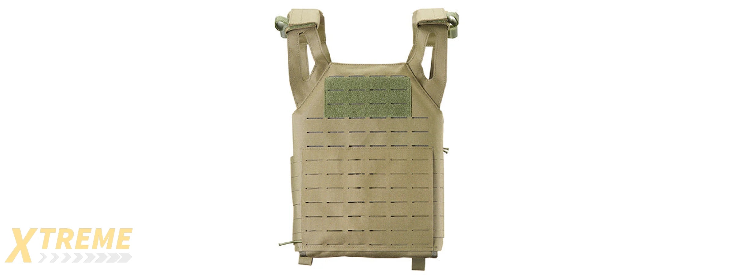 Lancer Tactical Laser Cut MOLLE Plate Carrier - (OD Green)