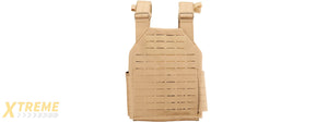 Lancer Tactical Laser Cut Plate Carrier - (Khaki)