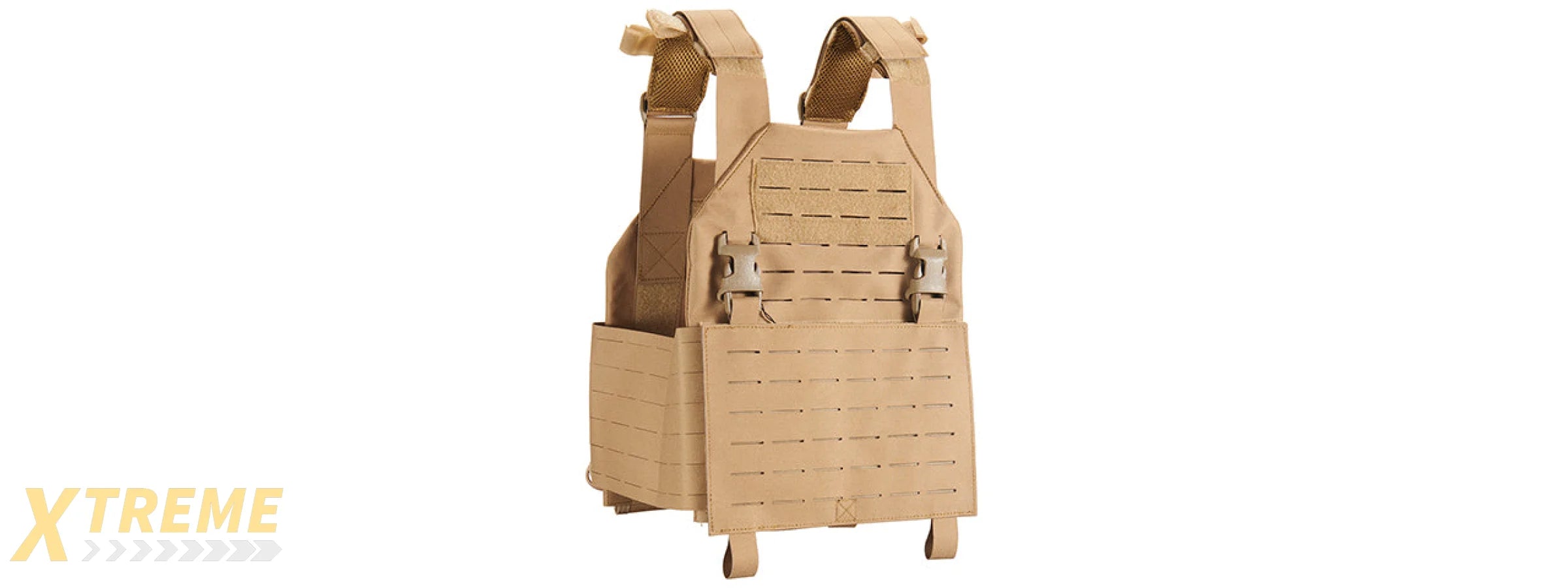 Lancer Tactical Laser Cut Plate Carrier - (Khaki)