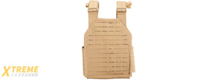 Lancer Tactical Laser Cut Plate Carrier - (Khaki)