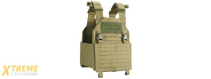 Lancer Tactical Laser Cut Plate Carrier - (OD Green)