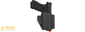 Lancer Tactical Light Bearing Hard Shell Holster for Glock 17 (BLACK)