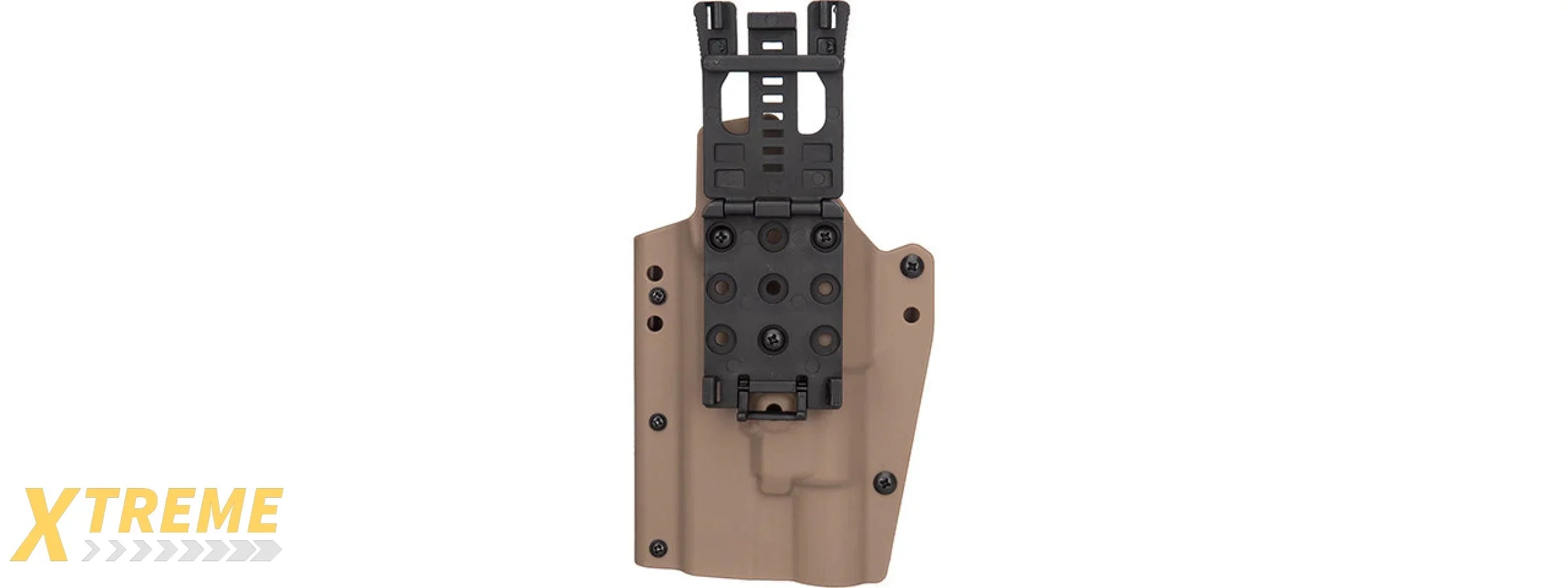 Lancer Tactical Light Bearing Hard Shell Holster for Glock 17 [Large] (TAN)