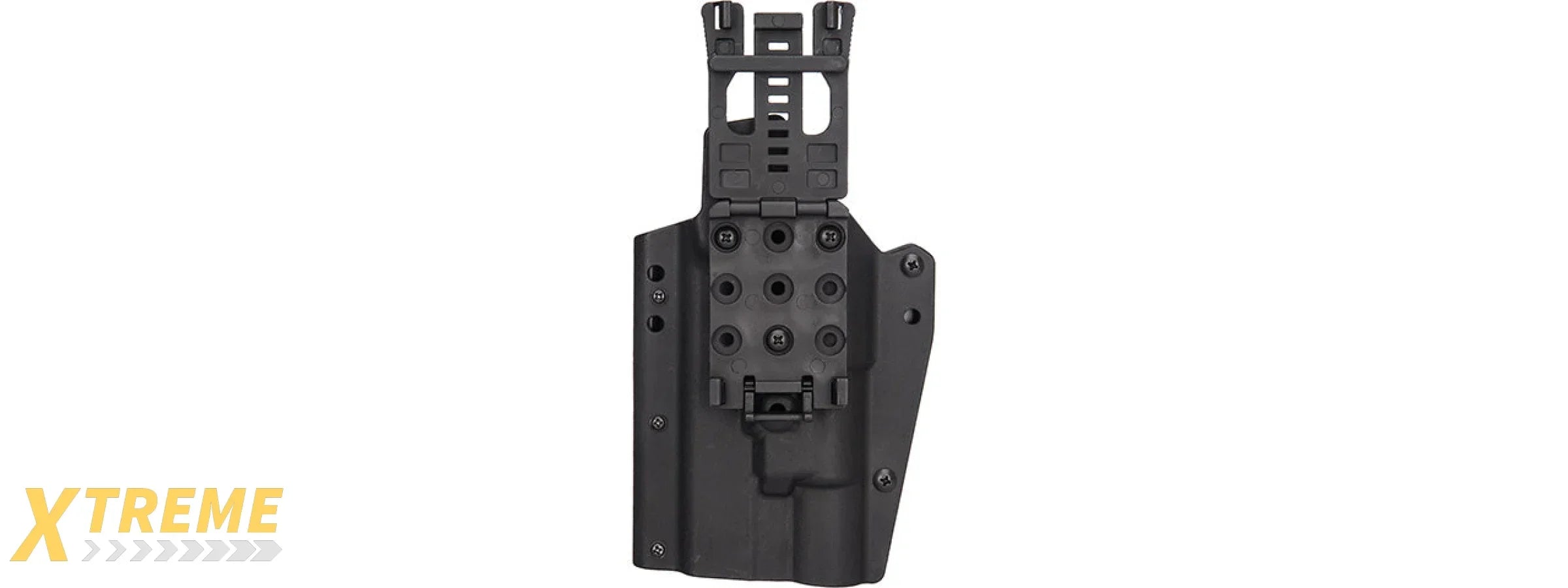 Lancer Tactical Light Bearing Hard Shell Holster for Glock 17 [Large] (BLACK)
