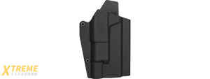 Lancer Tactical Light Bearing Hard Shell Holster for Glock 17 [Large] (BLACK)
