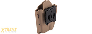 Lancer Tactical Light Bearing Hard Shell Holster for Glock 17 [Large] (TAN)