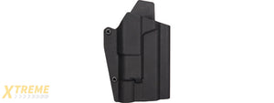 Lancer Tactical Light Bearing Hard Shell Holster for Glock 17 [Large] (BLACK)