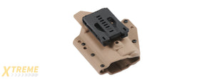 Lancer Tactical Light Bearing Hard Shell Holster for Glock 17 (Tan)