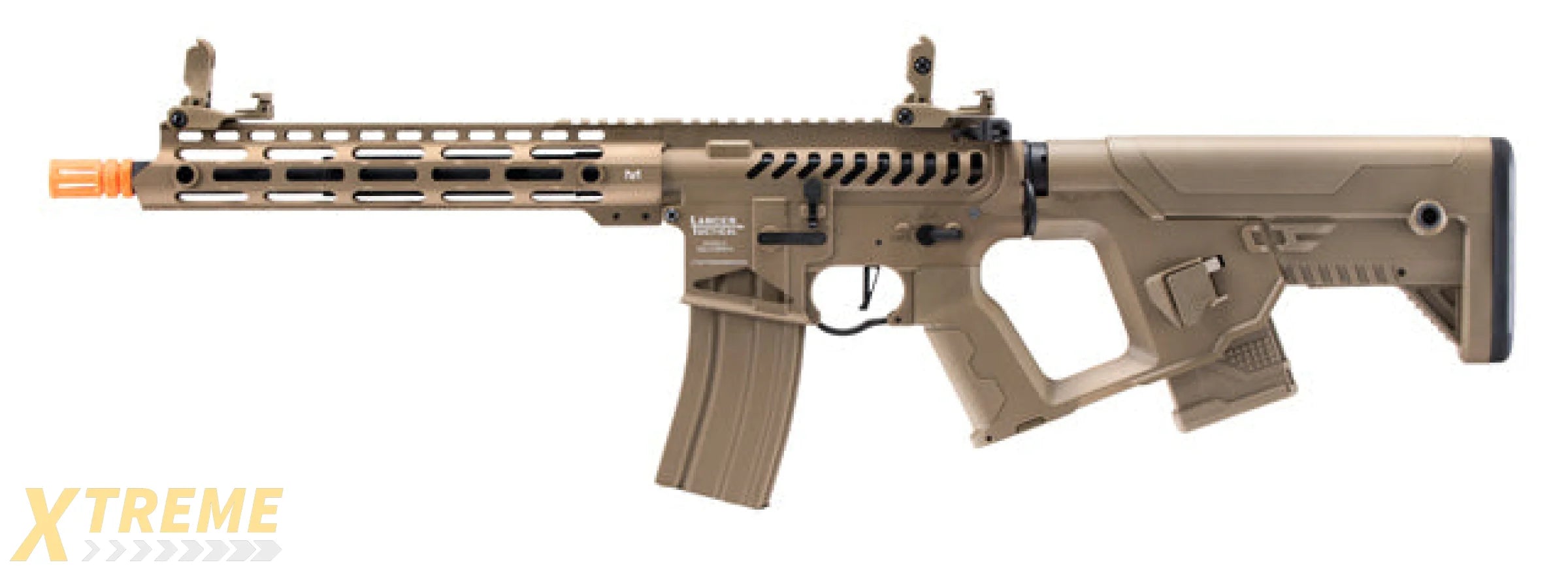 Lancer Tactical Low FPS] Enforcer Blackbird Skeleton AEG w/ Alpha Stock (Color: Tan)