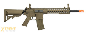 Lancer Tactical Low FPS Gen 2 10 Keymod M4 Carbine Airsoft AEG Rifle (Color: Tan)