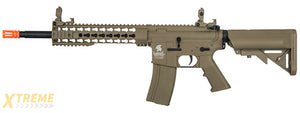 Lancer Tactical Low FPS Gen 2 10 Keymod M4 Carbine Airsoft AEG Rifle (Color: Tan)