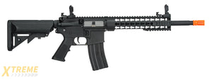 Lancer Tactical Low FPS Gen 2 10 Keymod M4 Carbine Airsoft AEG Rifle (Color: Black)