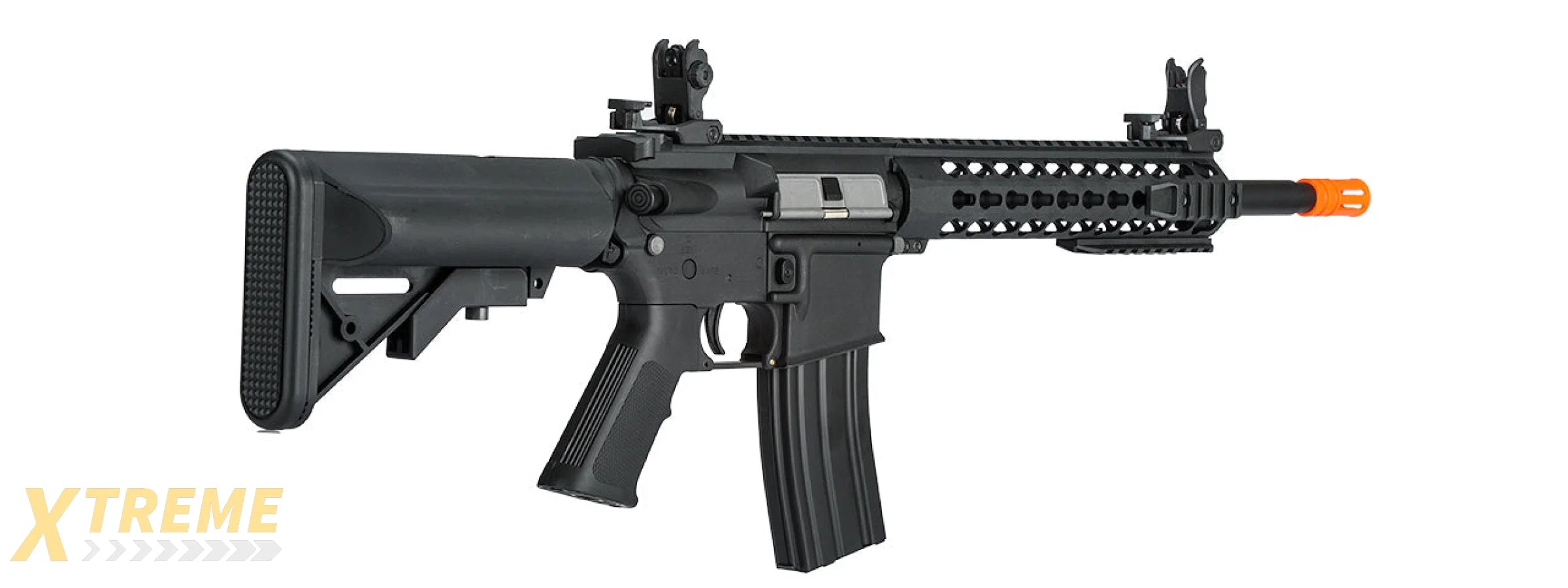 Lancer Tactical Low FPS Gen 2 10 Keymod M4 Carbine Airsoft AEG Rifle (Color: Black)