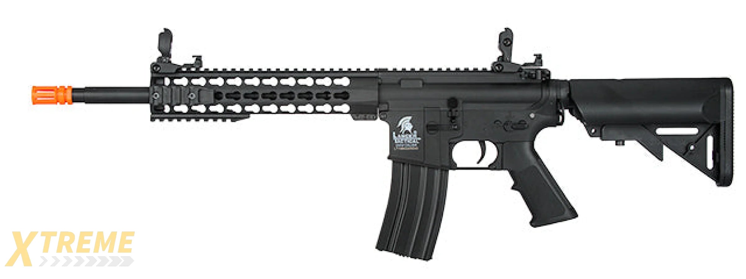 Lancer Tactical Low FPS Gen 2 10 Keymod M4 Carbine Airsoft AEG Rifle (Color: Black)