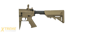 Lancer Tactical Low FPS Gen 2 10 Keymod M4 Carbine Airsoft AEG Rifle (Color: Tan)
