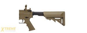 Lancer Tactical Low FPS Gen 2 M4 SD Carbine Airsoft AEG Rifle with Mock Suppressor (Color: Tan)