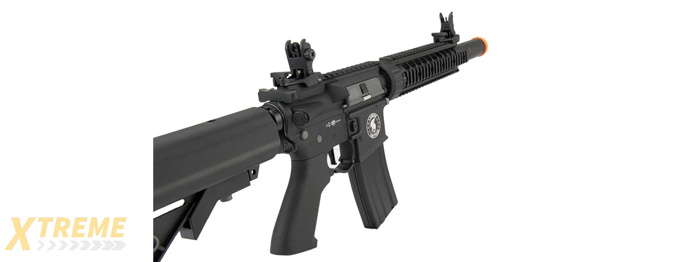 Lancer Tactical Low FPS Proline Gen 2 10 M4 Carbine Airsoft AEG Rifle with Mock Suppressor (Color: Black)