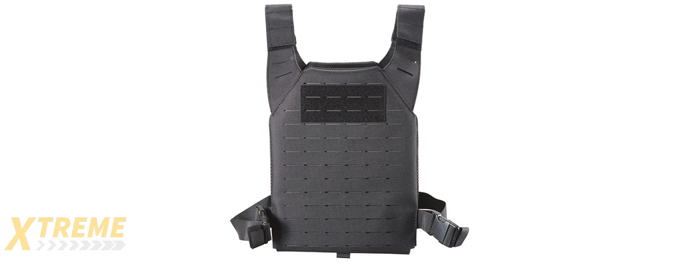 Lancer Tactical Low Profile Laser Cut MOLLE Plate Carrier - (Black)