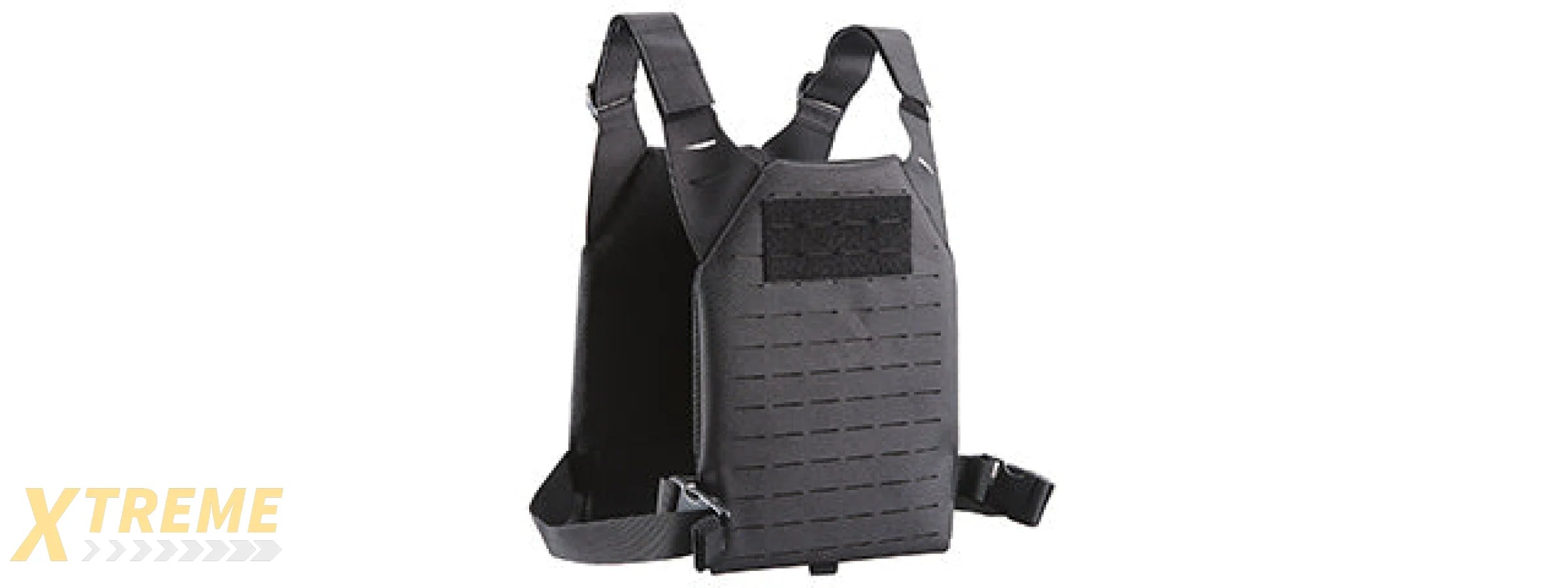 Lancer Tactical Low Profile Laser Cut MOLLE Plate Carrier - (Black)