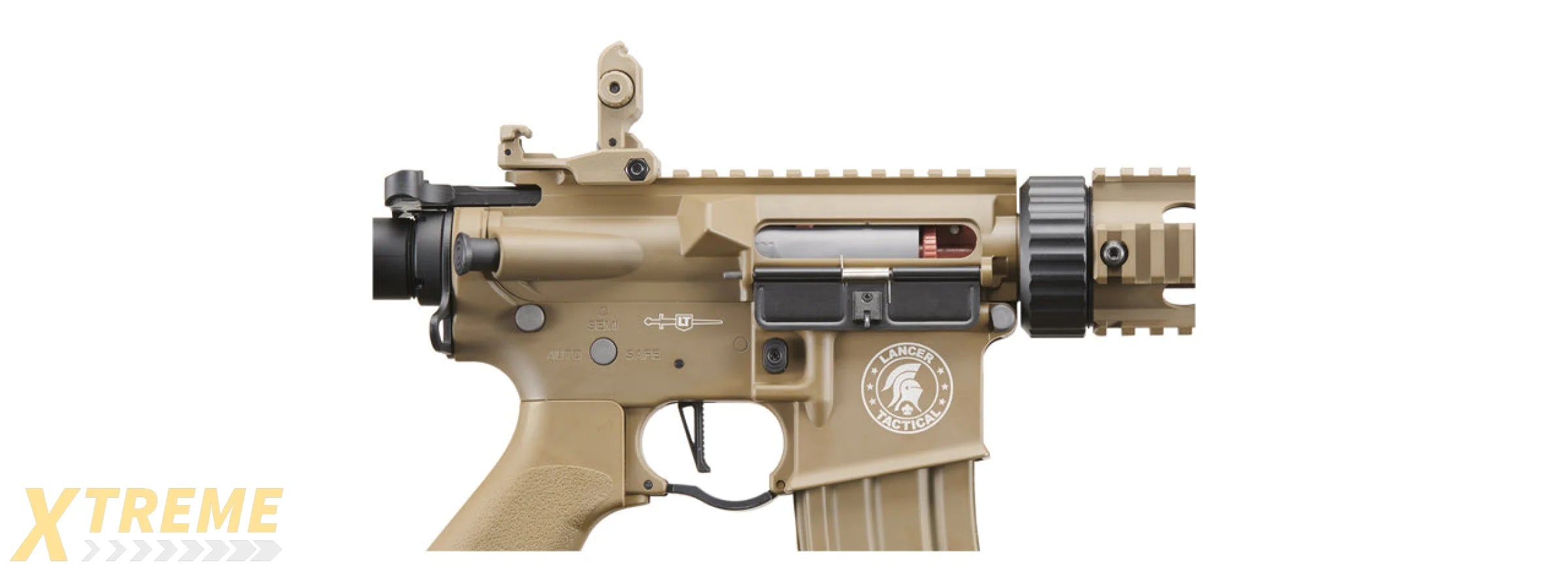 Lancer Tactical M4 SD 7 ProLine AEG with Mock Suppressor (Tan)