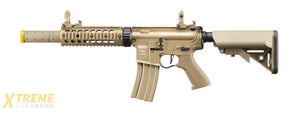 Lancer Tactical M4 SD 7 ProLine AEG with Mock Suppressor (Tan)