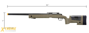 Lancer Tactical M40A3 Bolt Action Sniper Rifle (Color: Tan)