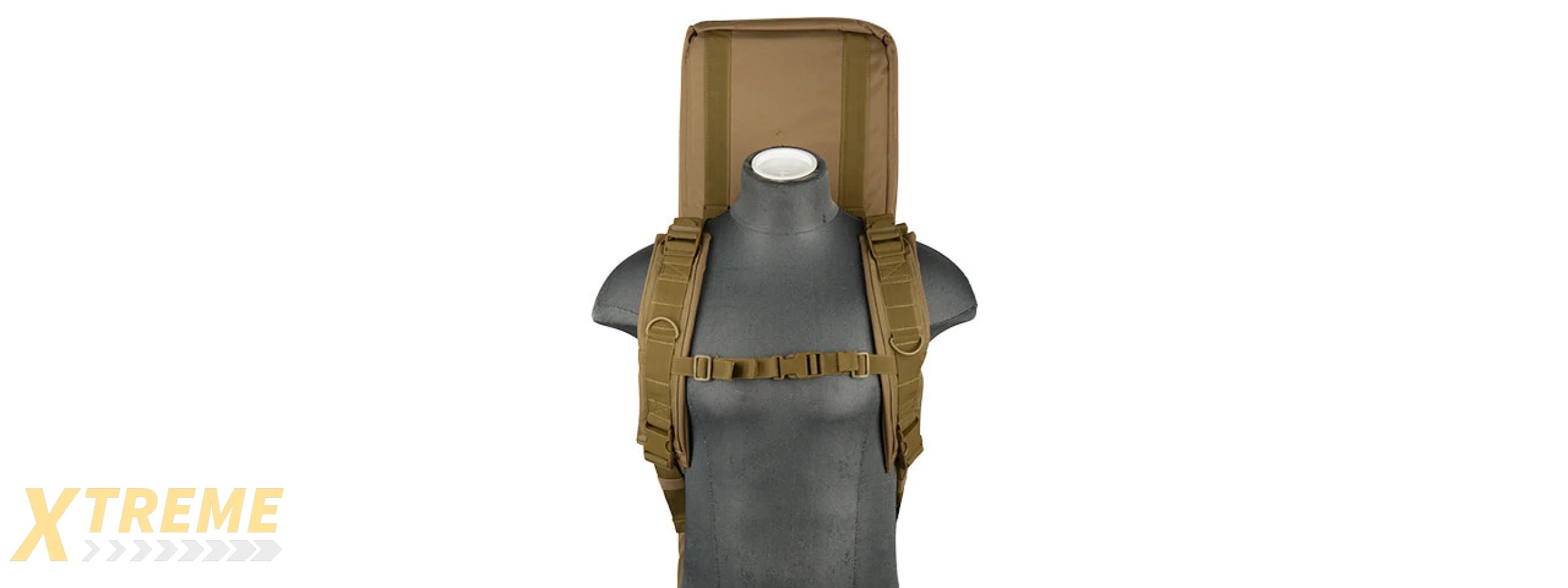 LANCER TACTICAL MOLLE 42" DOUBLE GUN BAG (KHAKI)
