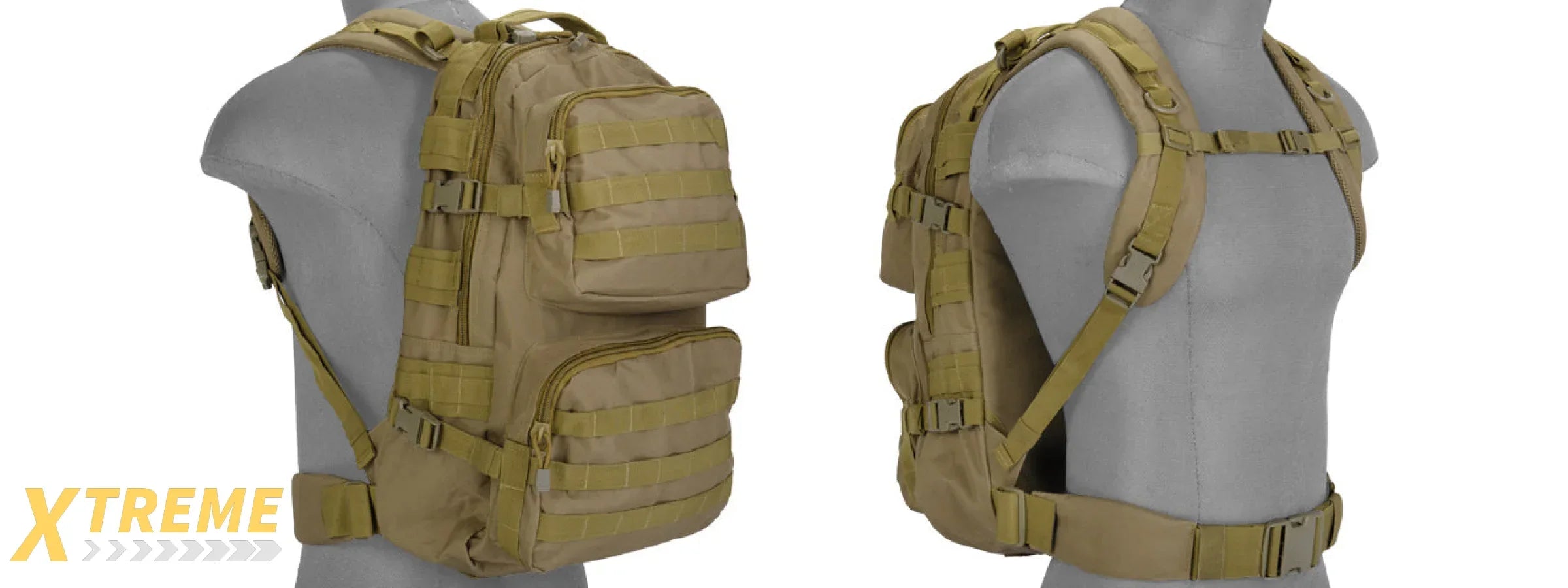 Lancer Tactical CA-355T Multi-Purpose Backpack, Dark Earth