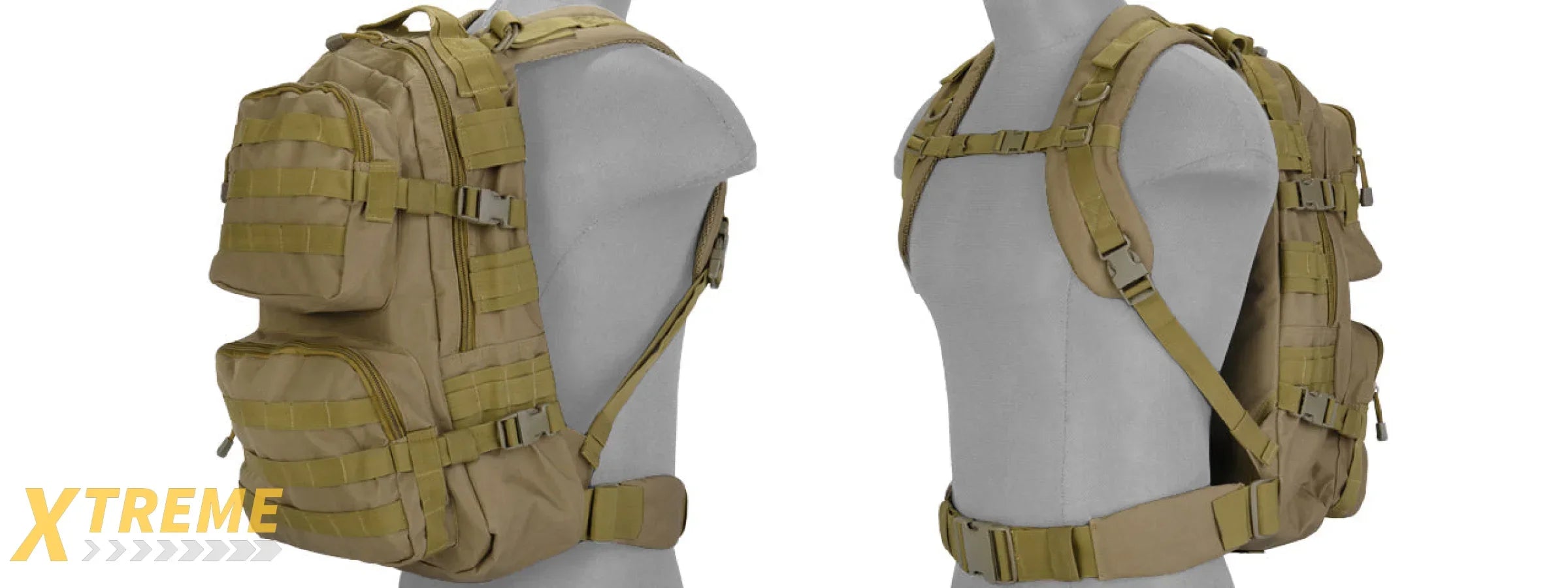 Lancer Tactical CA-355T Multi-Purpose Backpack, Dark Earth