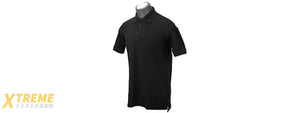 Lancer Tactical Polyester Fabric Polo Shirt [Medium] (BLACK)