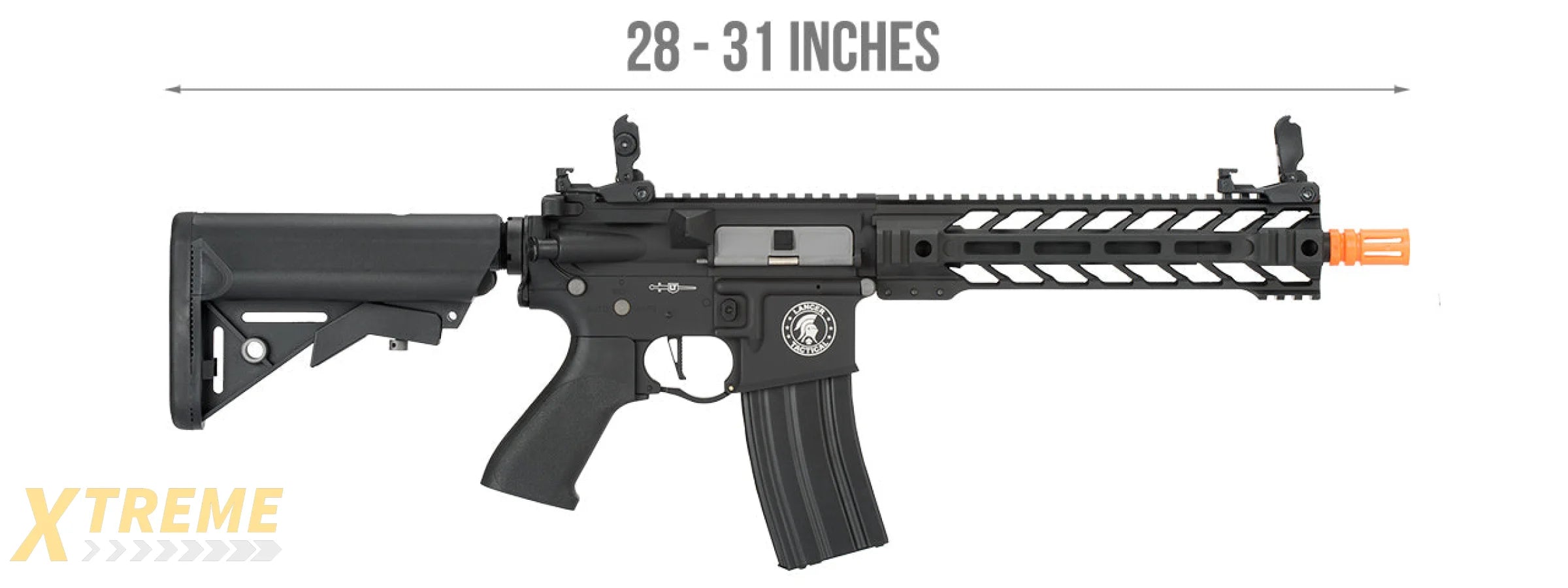 Lancer Tactical Proline Enforcer Battle Hawk 10 M4 Airsoft Rifle (Color: Black)