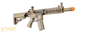 Lancer Tactical Proline Gen 2 10 M4 Carbine Airsoft AEG Rifle with Mock Suppressor (Color: Tan)