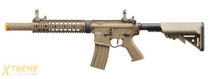 Lancer Tactical Proline Gen 2 10 M4 Carbine Airsoft AEG Rifle with Mock Suppressor (Color: Tan)